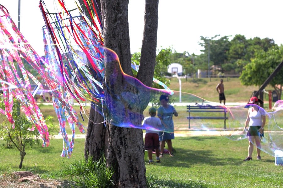 Ambientação do evento Bolhas Gigantes 2017